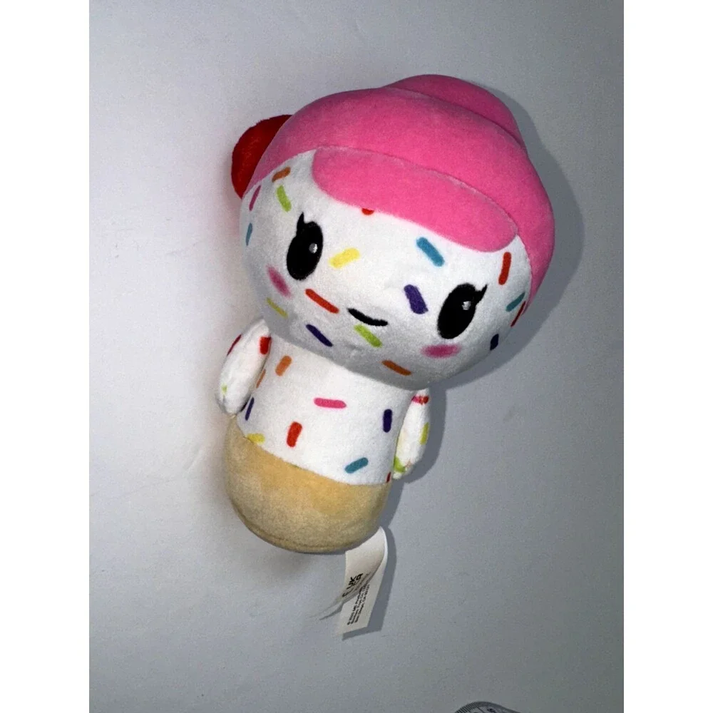 8” Moriah Elizabeth 2023 Cuepy Plushie Ice Cream Cherry on Top with Sprinkles